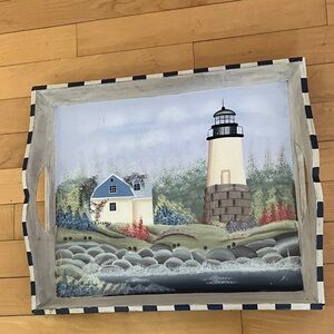 Nautical Lighthouse Serving Tray